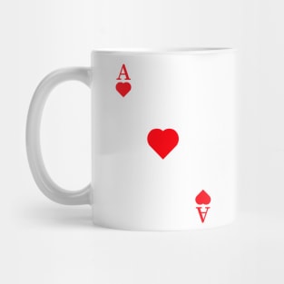 Ace of hearts. Mug